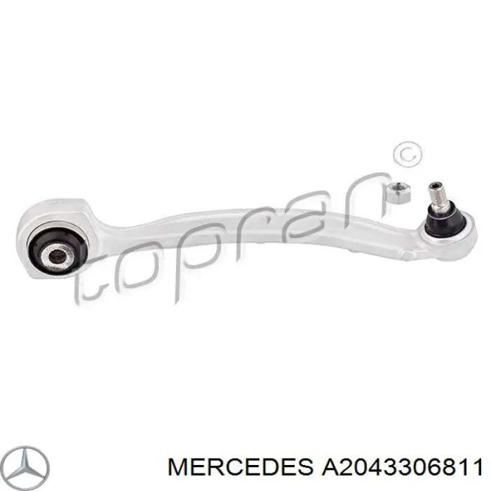 Правый рычаг передней нижней подвески Mercedes A2043306811 цена, от 37.25 USD