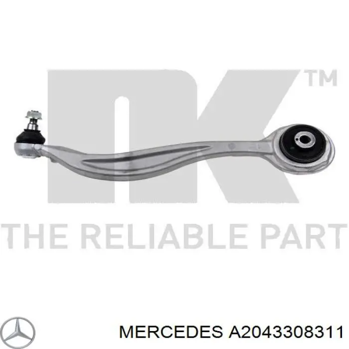 A2043308311 Mercedes braço oscilante superior esquerdo de suspensão dianteira