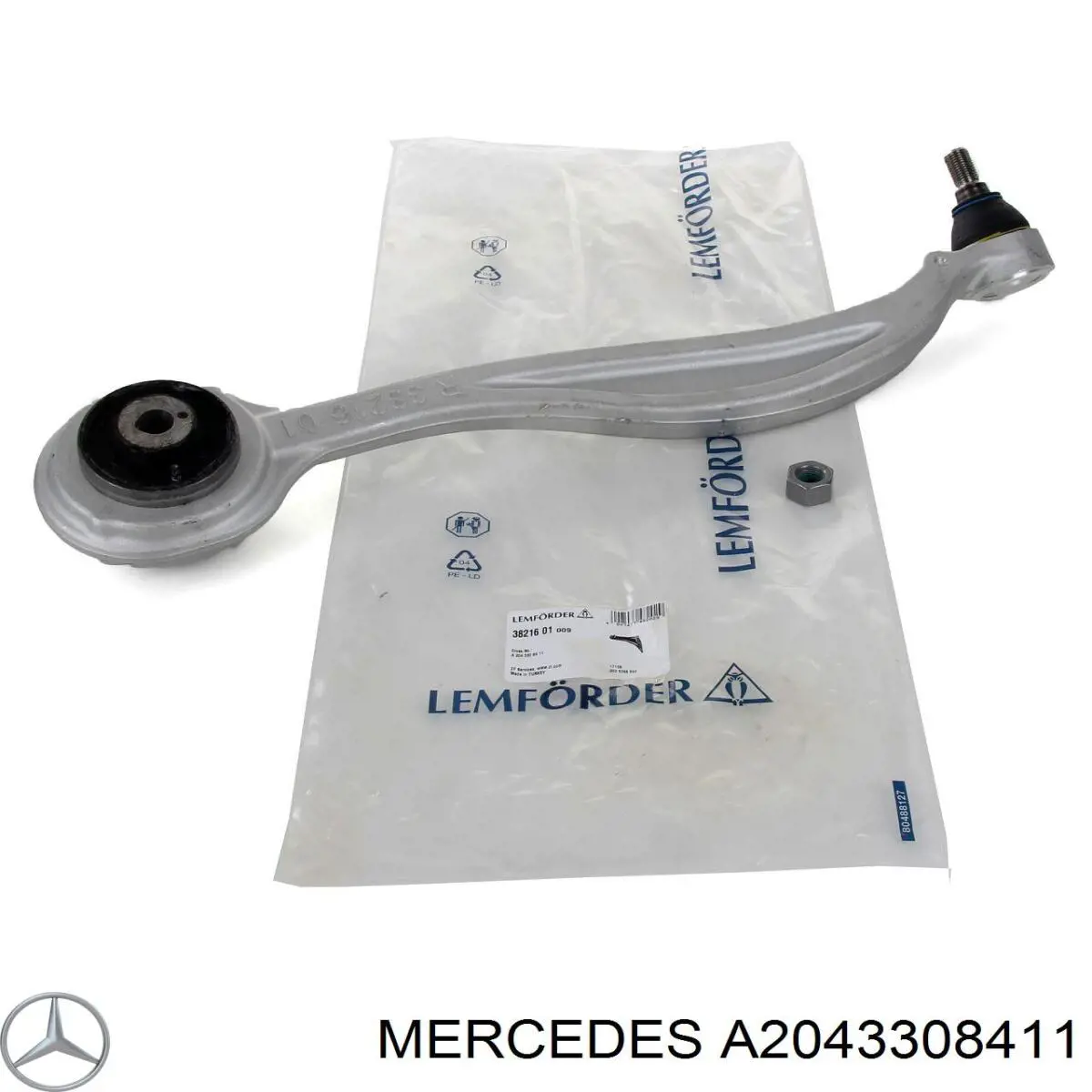 A2043308411 Mercedes braço oscilante superior direito de suspensão dianteira