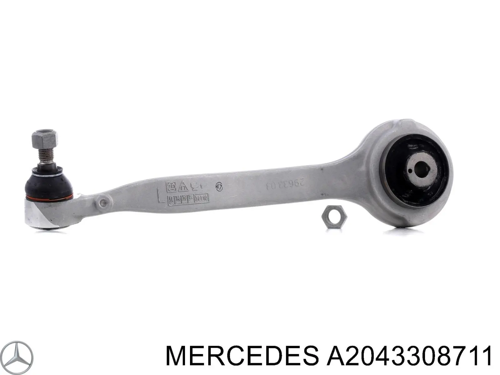 A2043308711 Mercedes braço oscilante superior esquerdo de suspensão dianteira