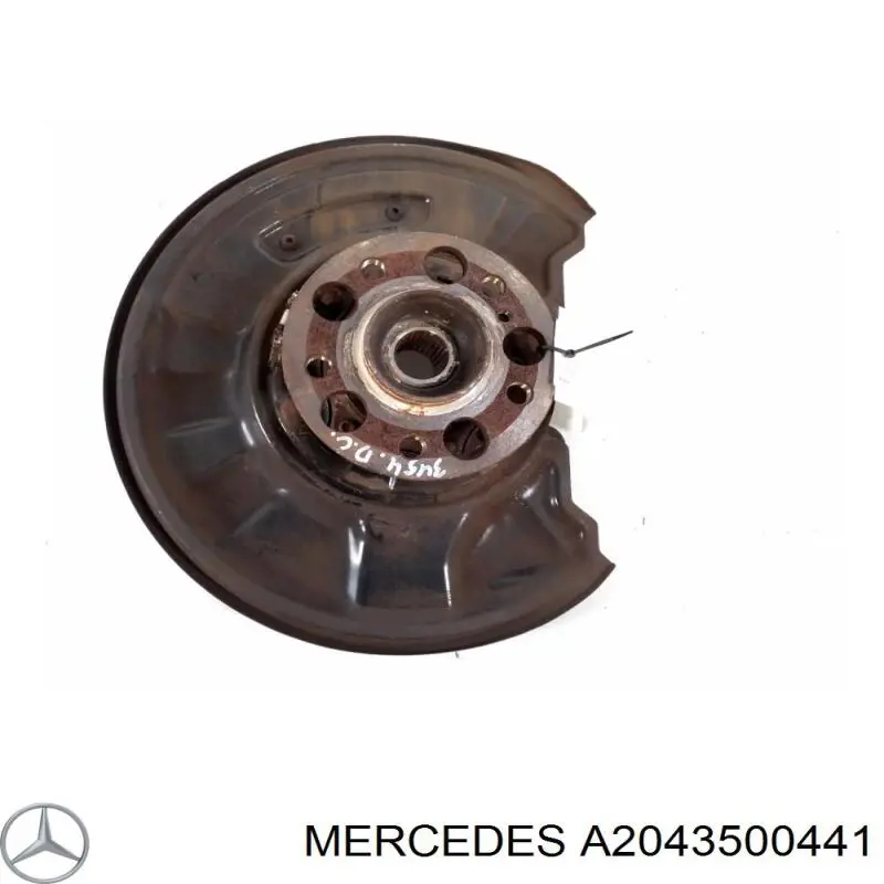 2043500441 Mercedes цапфа (поворотный кулак задний правый)