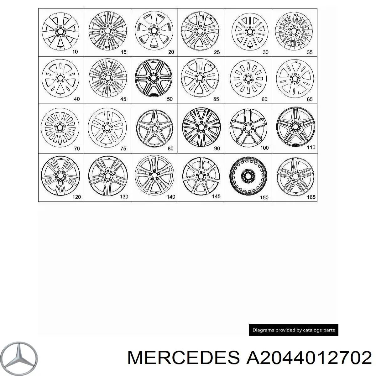 A2044012702 Mercedes 