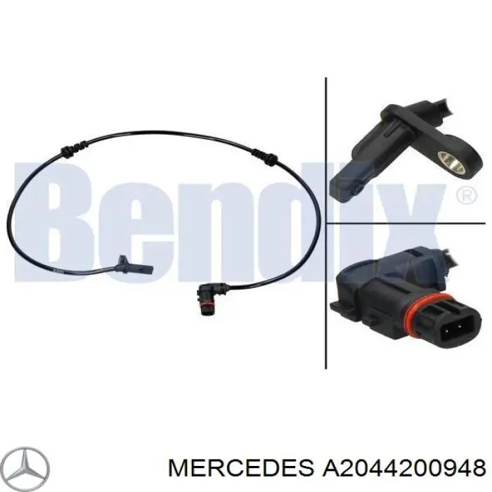 Шланг тормозной передний Mercedes A2044200948 цена, от 8.00 USD