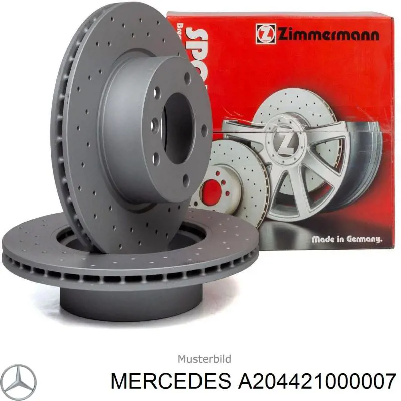 Купить A204421000007 Mercedes Ротор тормозной