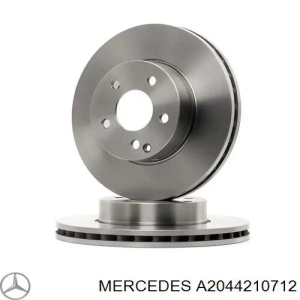 A2044210712 Mercedes диск тормозной передний
