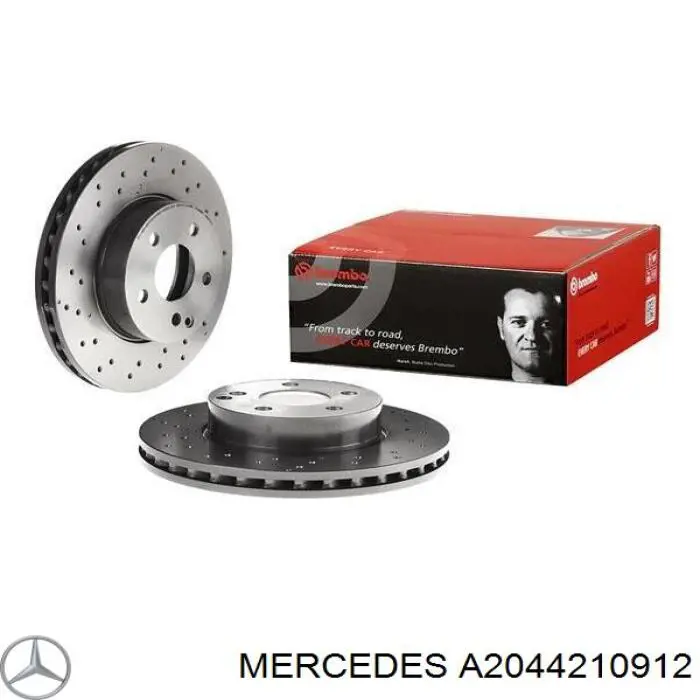 A2044210912 Mercedes Диск тормозной передний