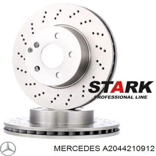 Тормоз дисковый передний Mercedes A2044210912 цена, от 63.56 USD
