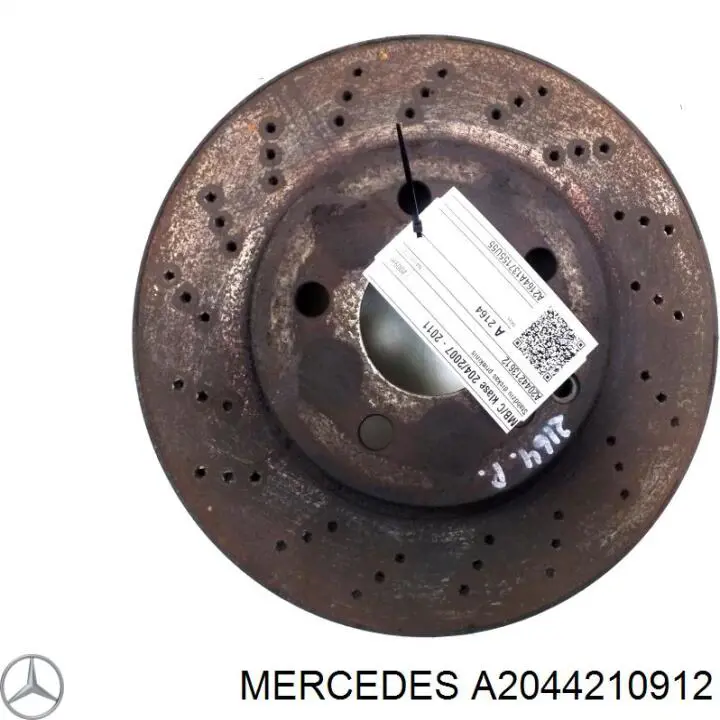 Передние тормозные диски A2044210912 Mercedes