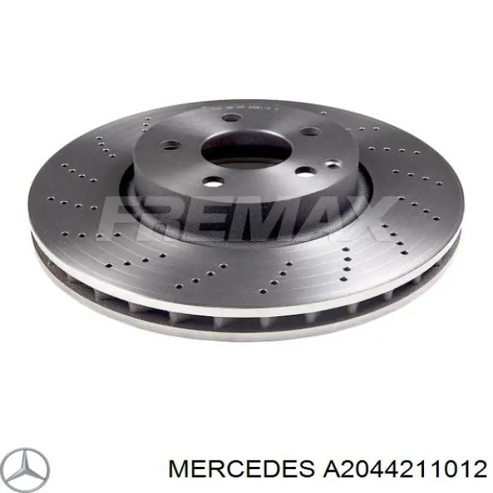 Передние тормозные диски A2044211012 Mercedes