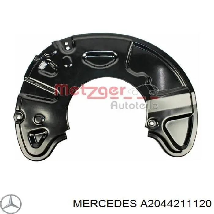 Купить A2044211120 Mercedes Защита тормозного диска, переднего, левого
