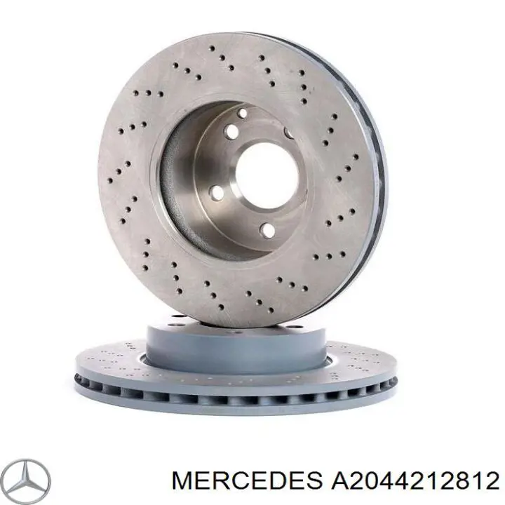 A2044212812 Mercedes диск тормозной передний