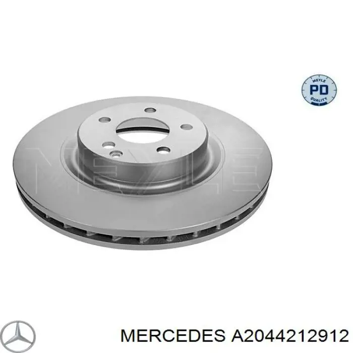 A2044212912 Mercedes диск тормозной передний