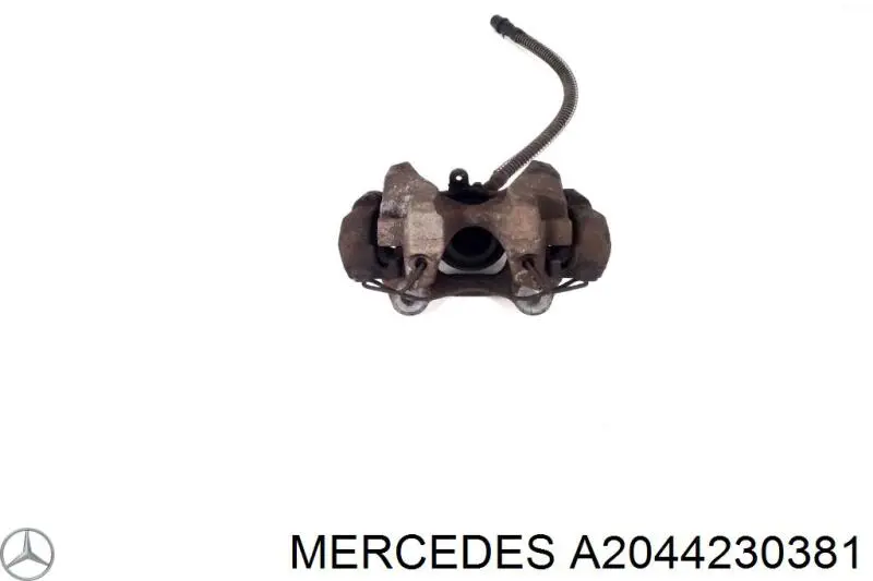 A2044230381 Mercedes suporte do freio traseiro esquerdo