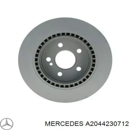 A2044230712 Mercedes диск тормозной задний