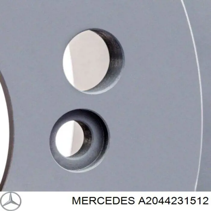 Купить A2044231512 Mercedes Диск тормозной задний