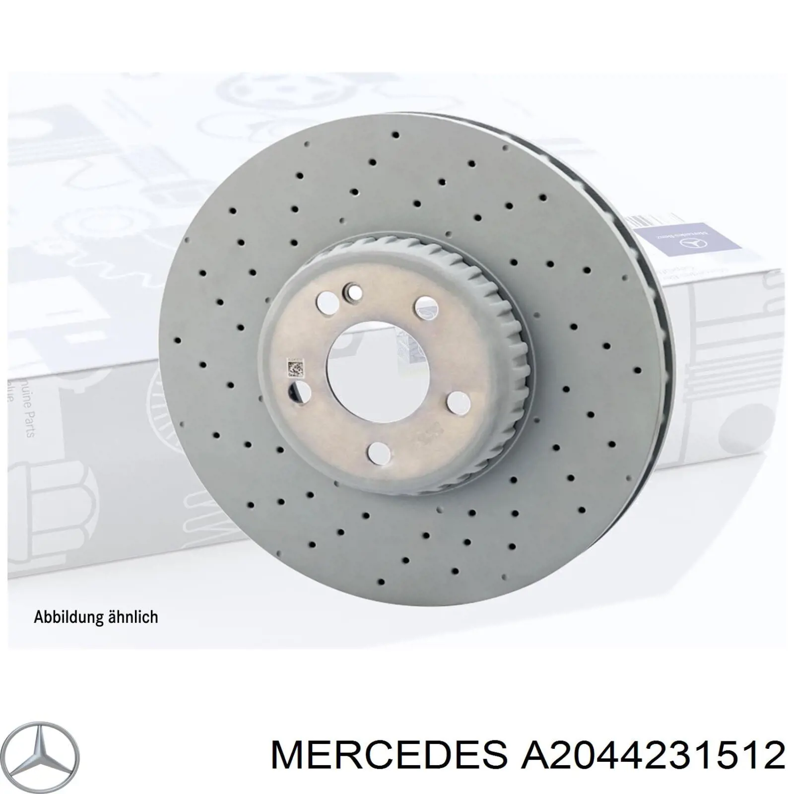 Тормозные диски A2044231512 Mercedes