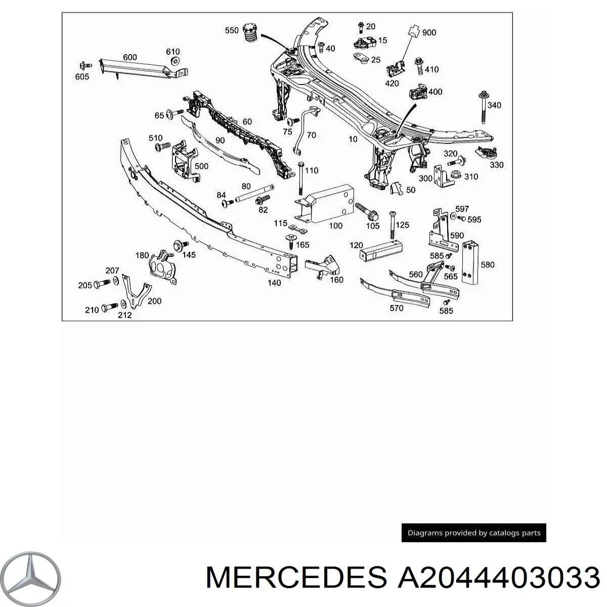  Mercedes A2044403033 цена, от 153.22 USD