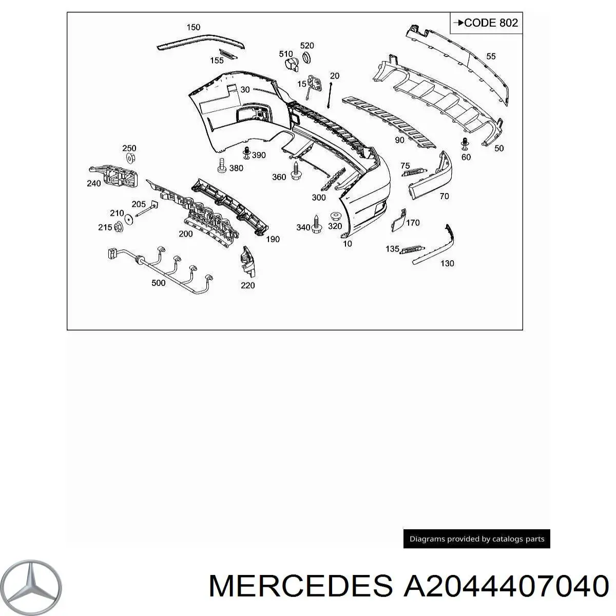 A2044407040 Mercedes 