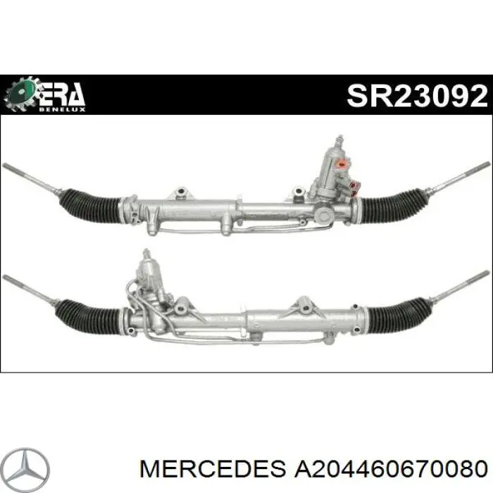 A204460670080 Mercedes cremalheira da direção