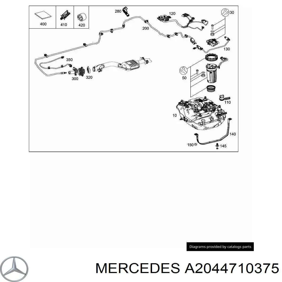 Купить A2044710375 Mercedes Нагревательный элемент насоса мочевины Ad blue