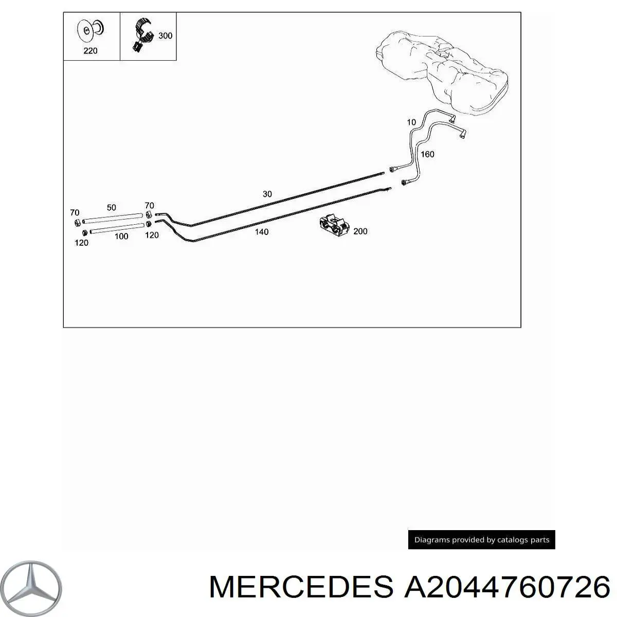  Mercedes A2044760726 цена, от 6.21 USD