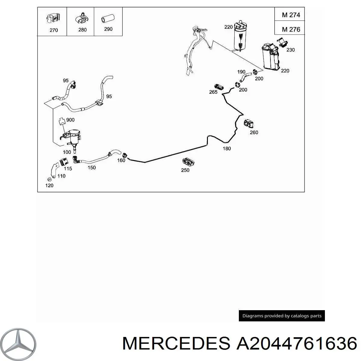 A2044761636 Mercedes 