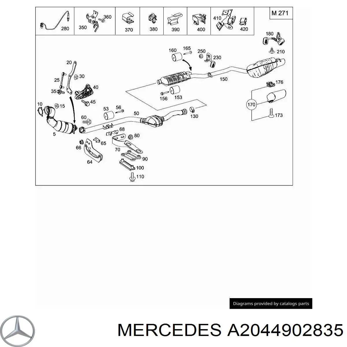  A2044902835 Mercedes