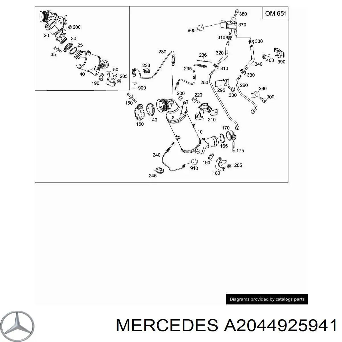  Mercedes A2044925941 цена, от 10.14 USD