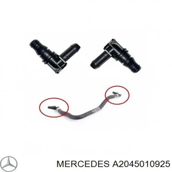 A2045010925 Mercedes шланг расширительного бачка верхний