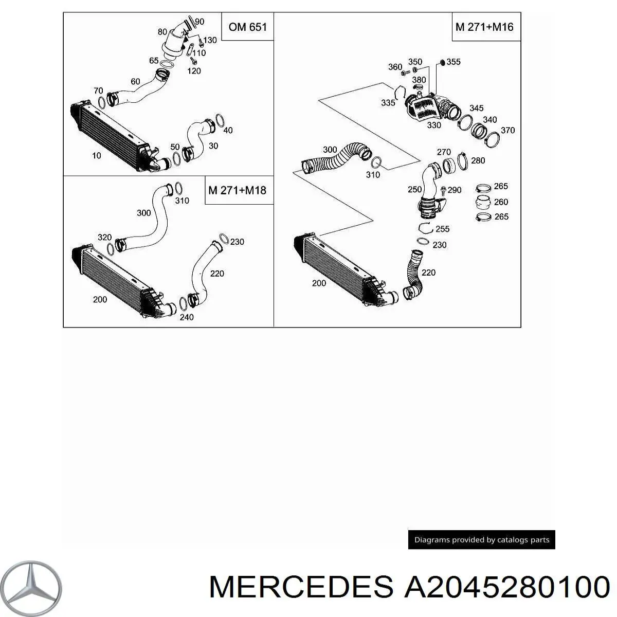 A2045280100 Mercedes 