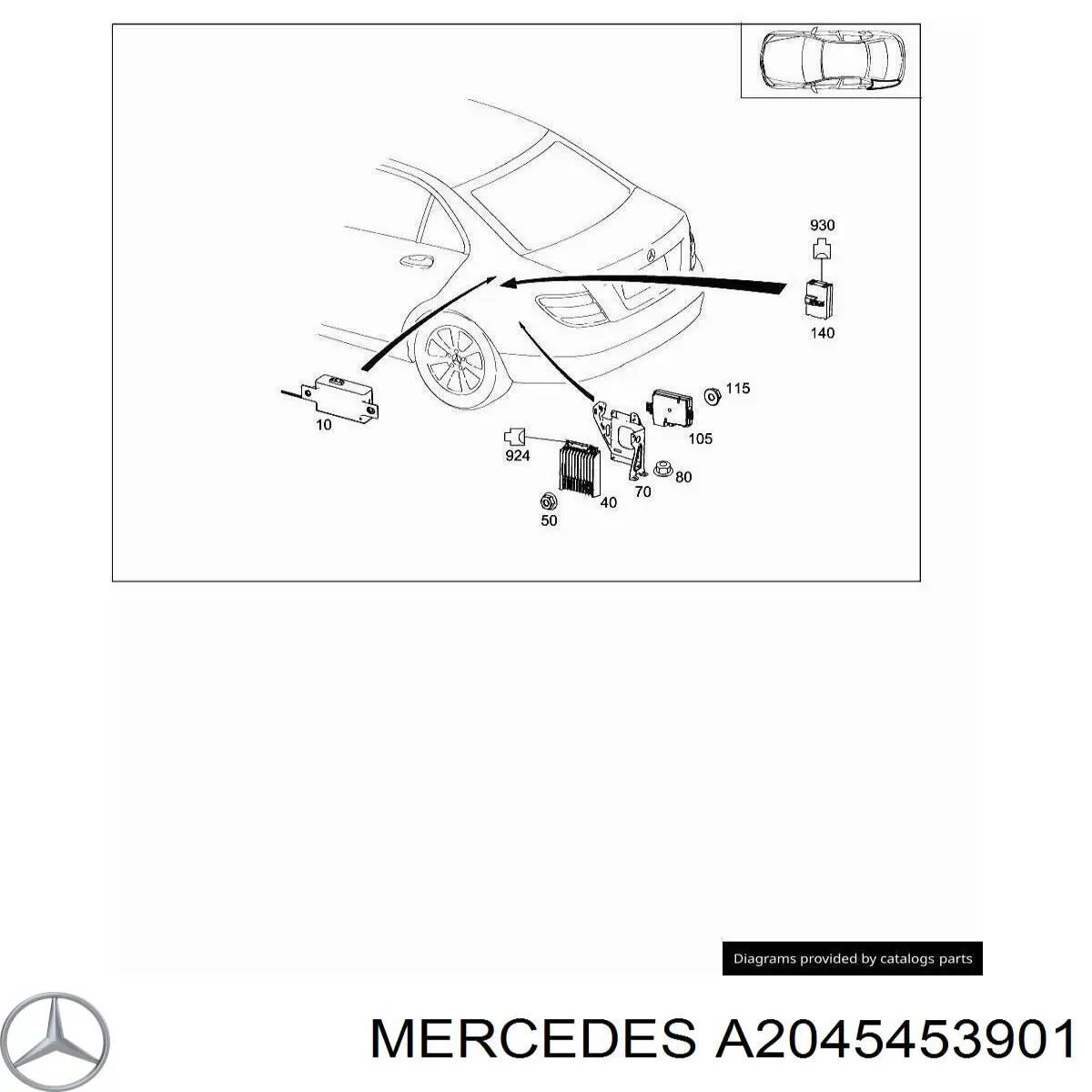 Блок управления сигналами SAM Mercedes 2049067702 цена, от 117.21 USD