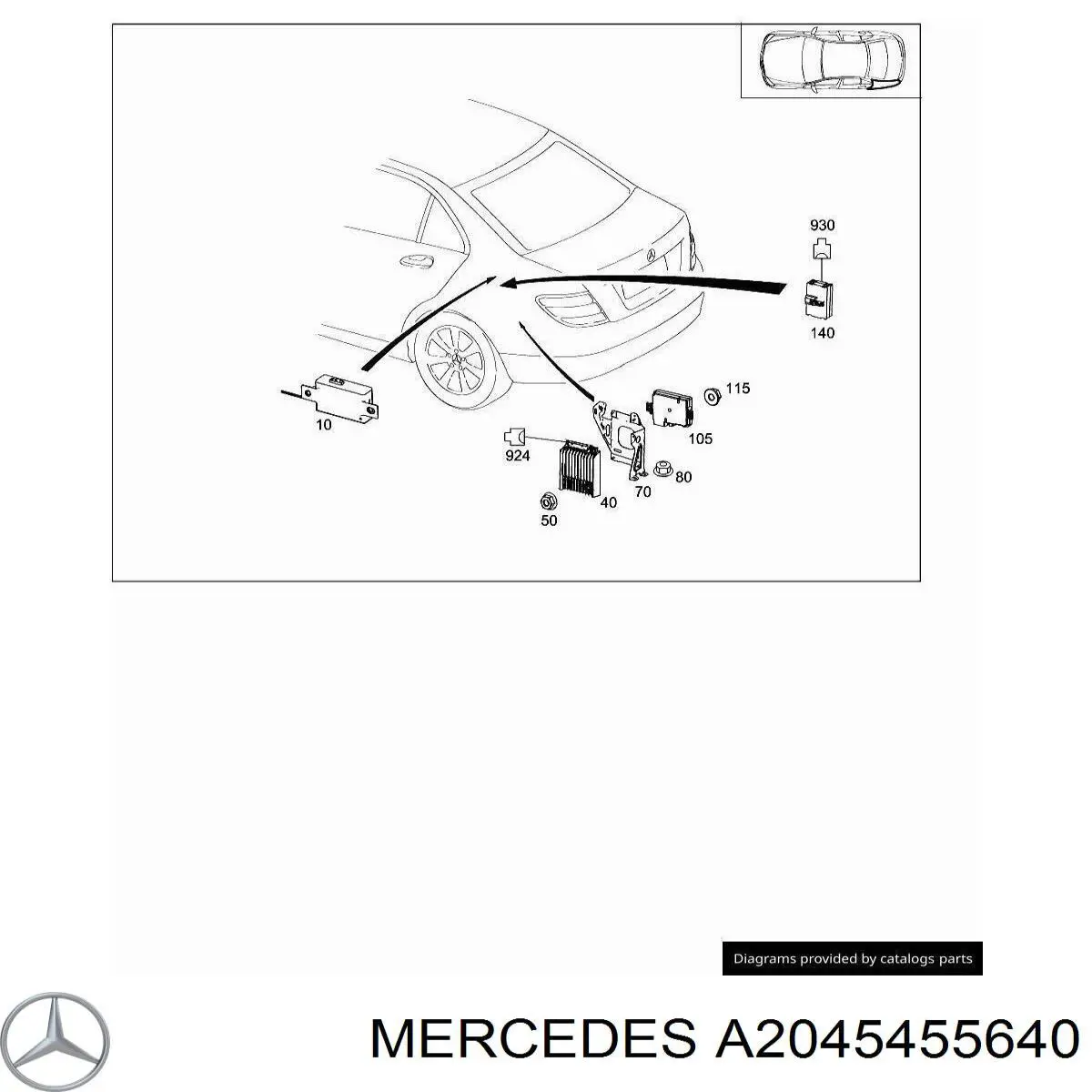 A2045455640 Mercedes 