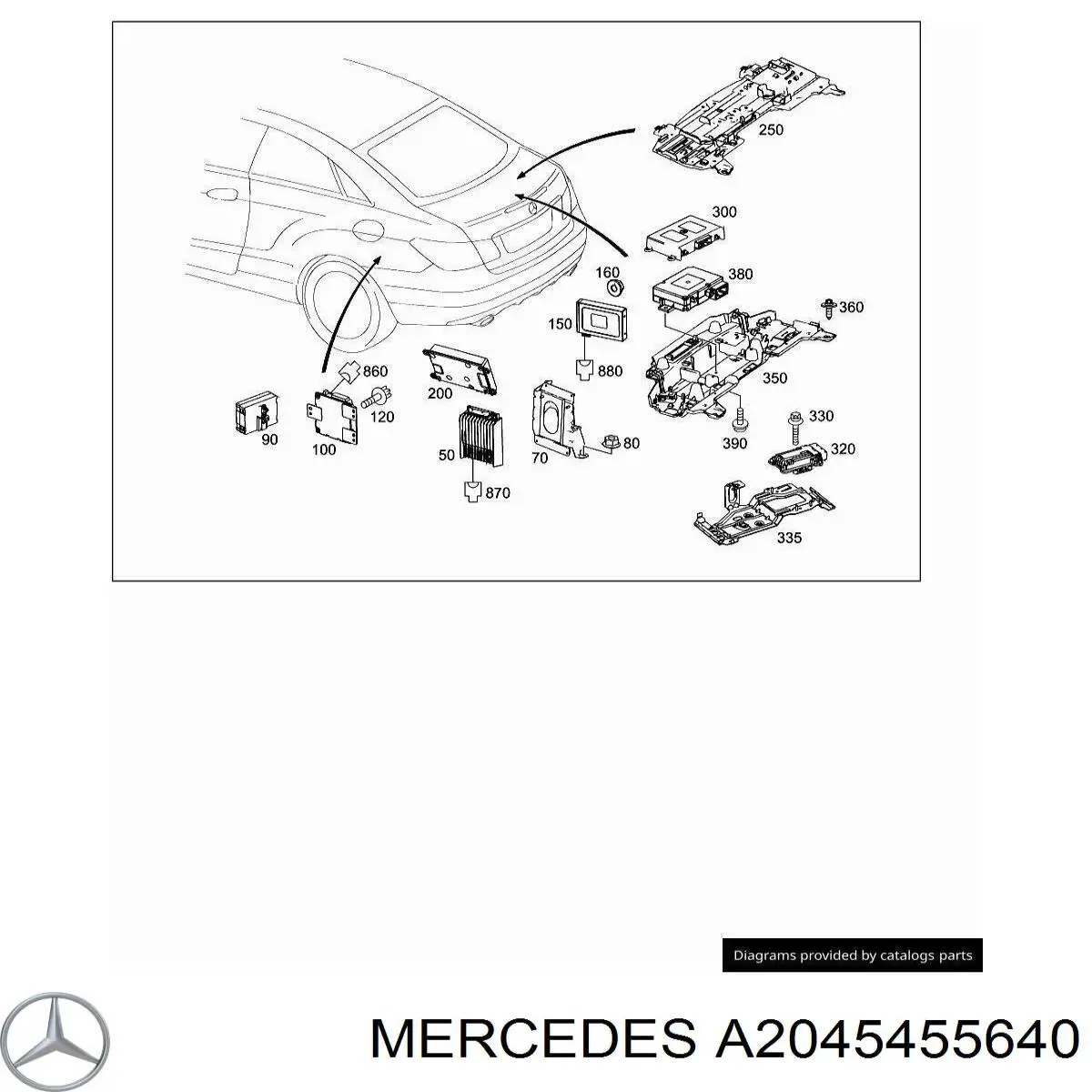  Mercedes A2045455640 цена, от 10.14 USD