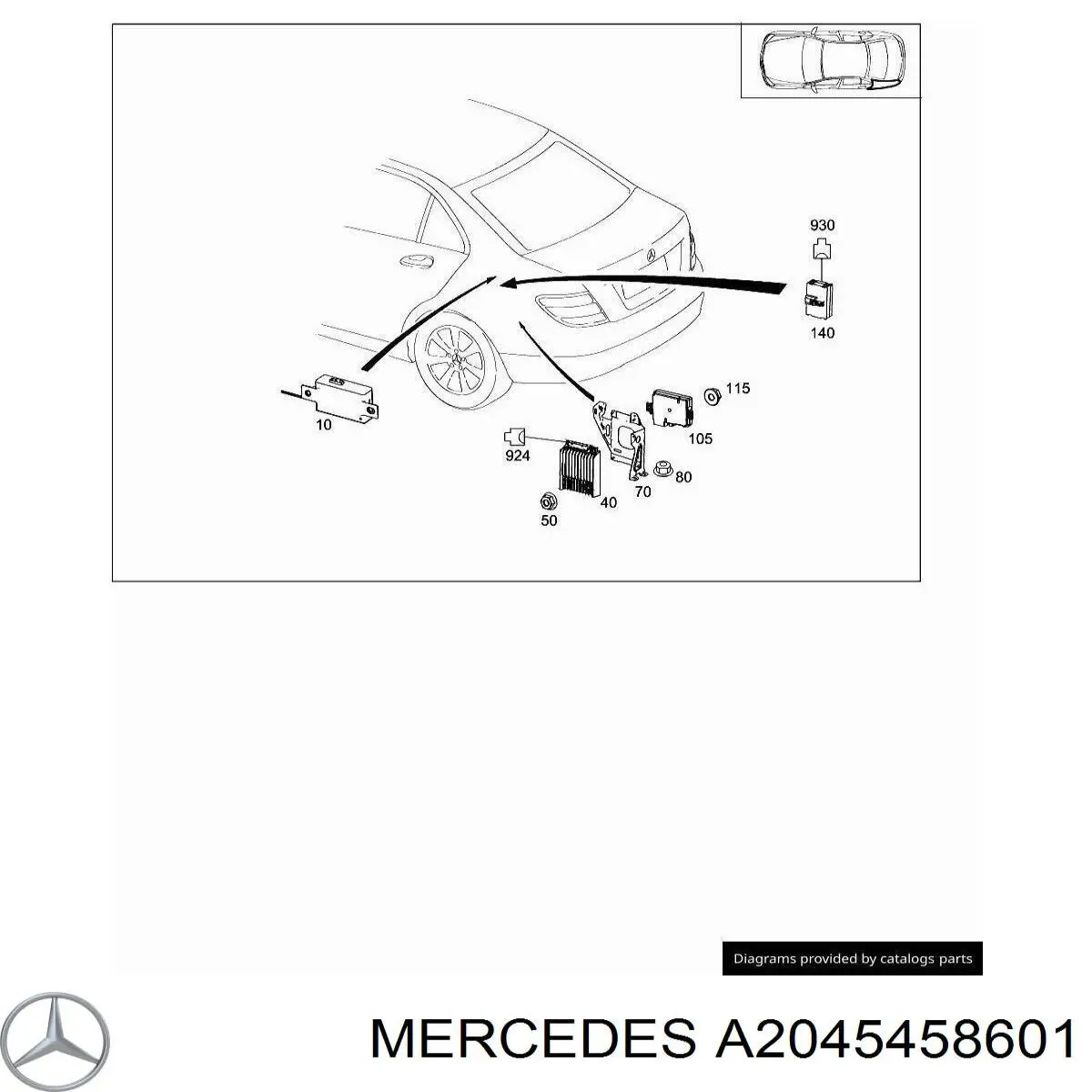 A2045458601 Mercedes 