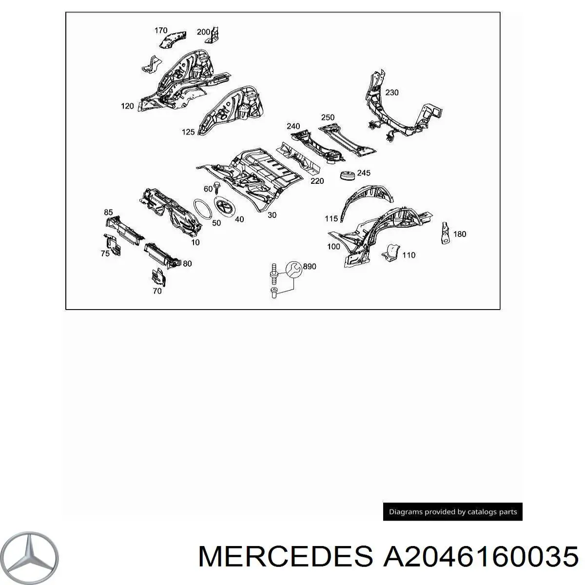 A2046160035 Mercedes 