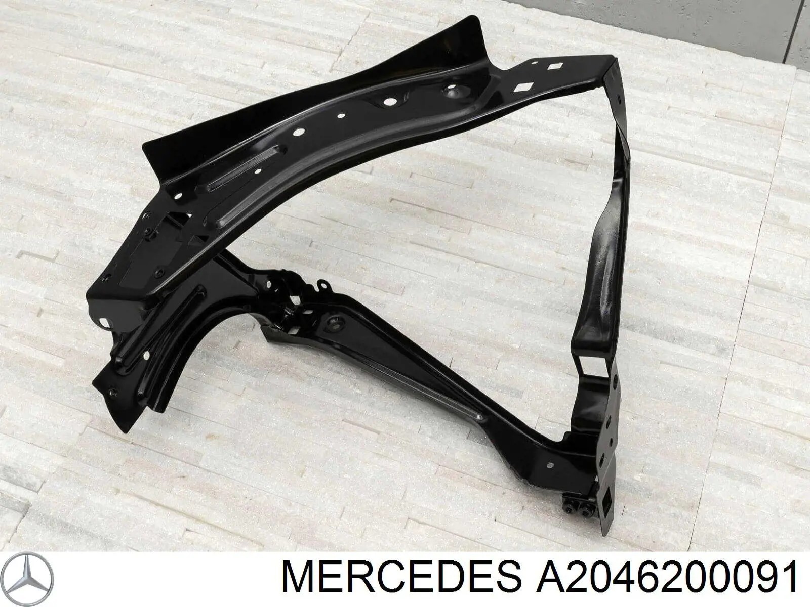 Купить A2046200091 Mercedes Суппорт радиатора левый (монтажная панель крепления фар)