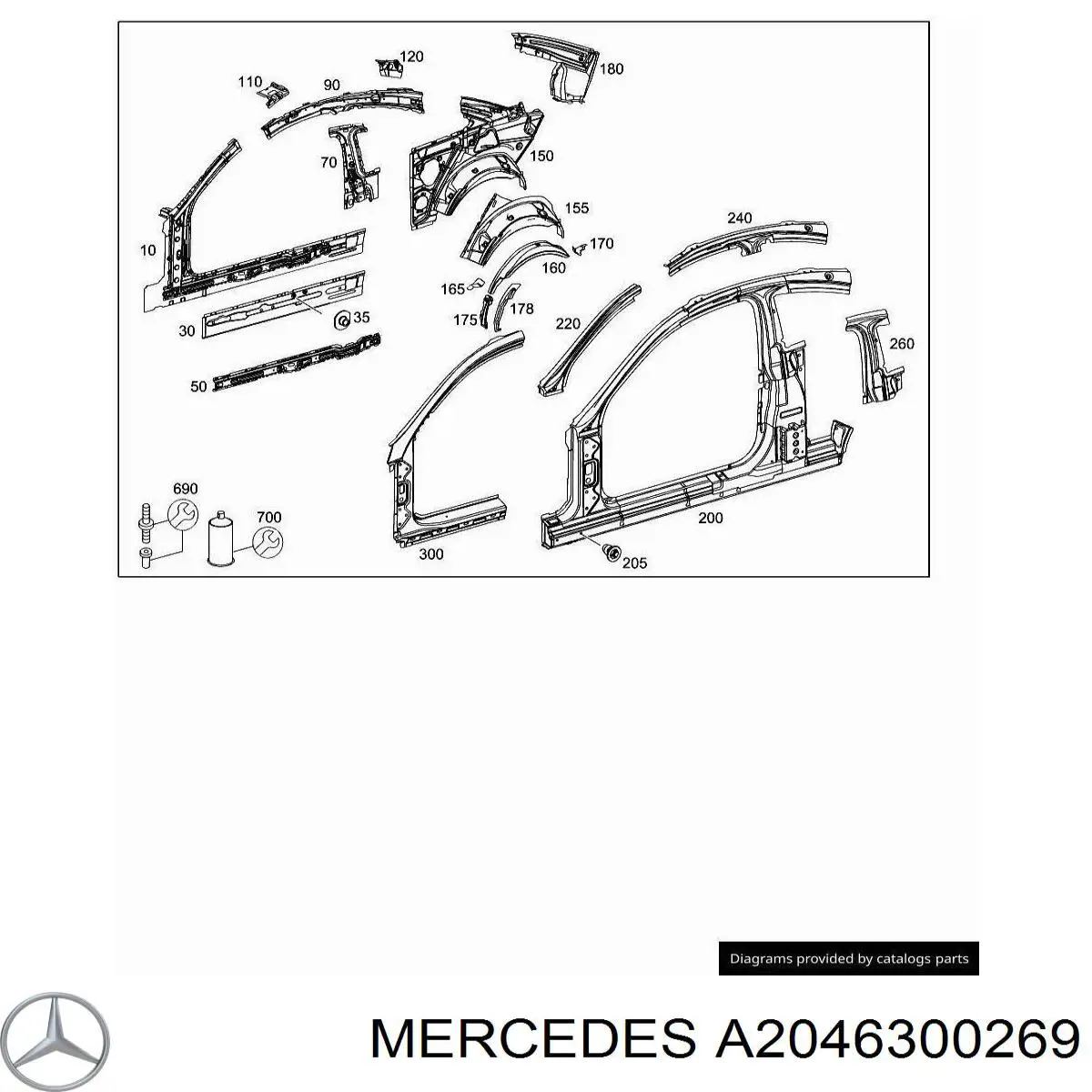 A2046300269 Mercedes 