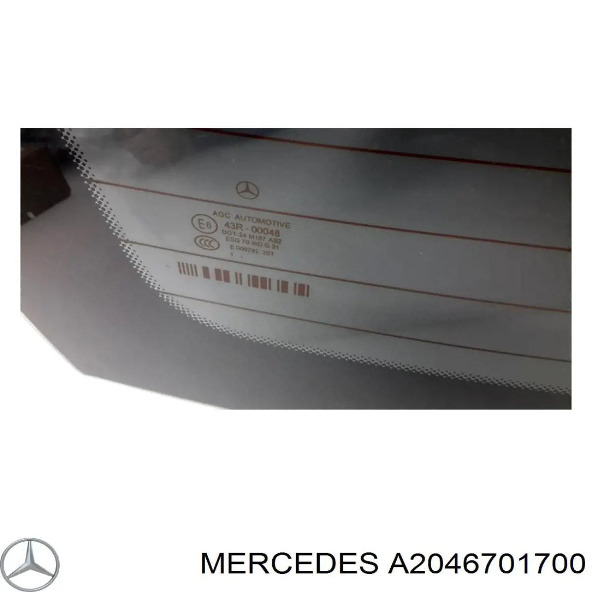 Заднее автостекло Mercedes A2046701580 цена, от 42.33 USD