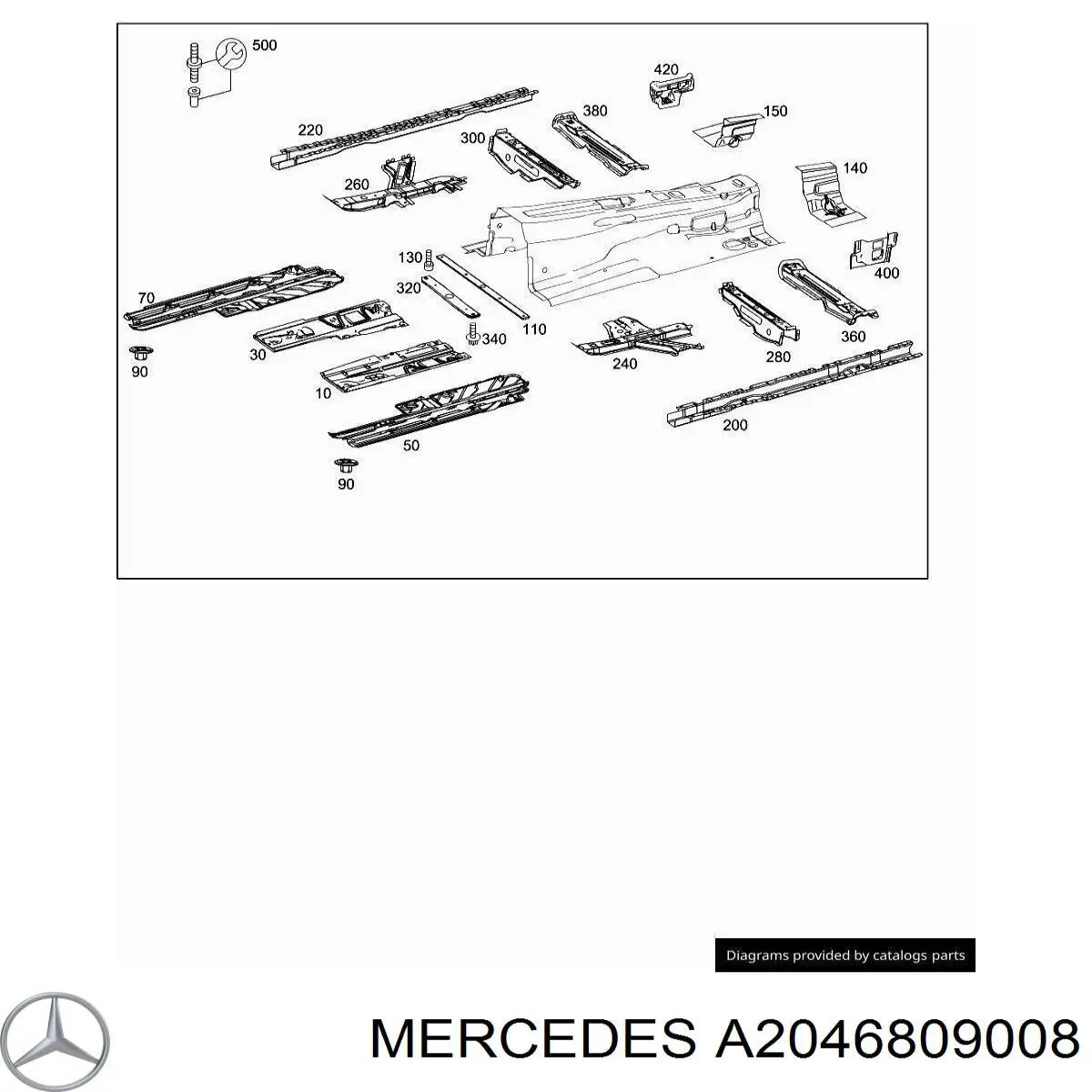 Защита днища, левая Autotechteile 1006852