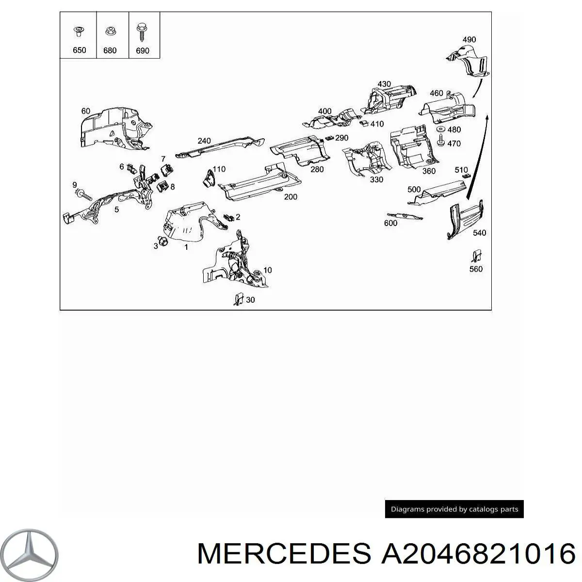 A2046821016 Mercedes 