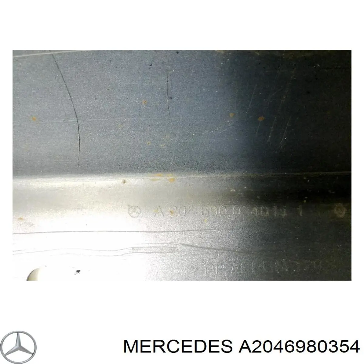 Накладка (молдинг) порога наружная левая A20469803549999 Mercedes