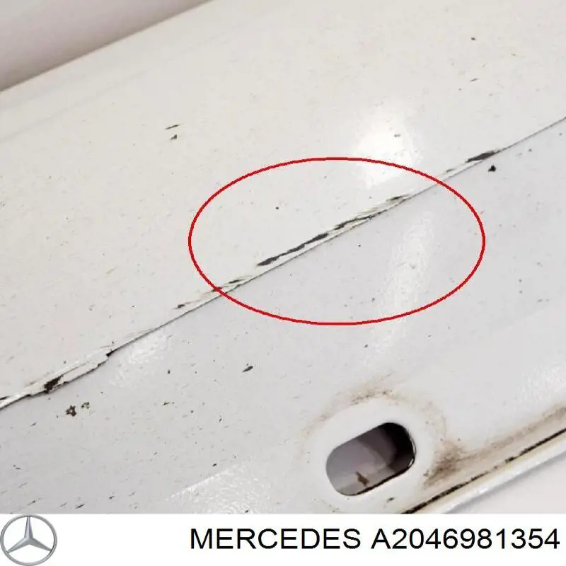 Накладка (молдинг) порога наружная левая Mercedes 2046981354