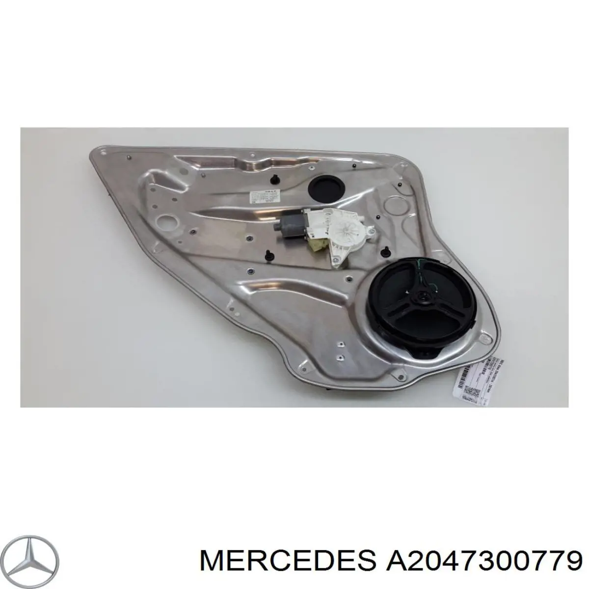 A2047300779 Mercedes mecanismo de acionamento de vidro da porta traseira esquerda