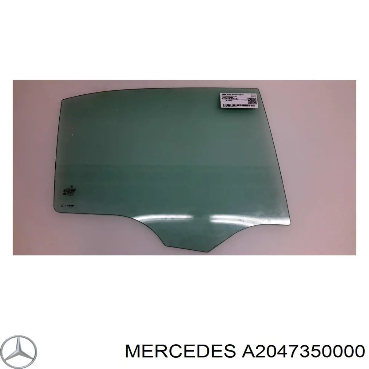 A2047352310 Mercedes vidro da porta traseira direita