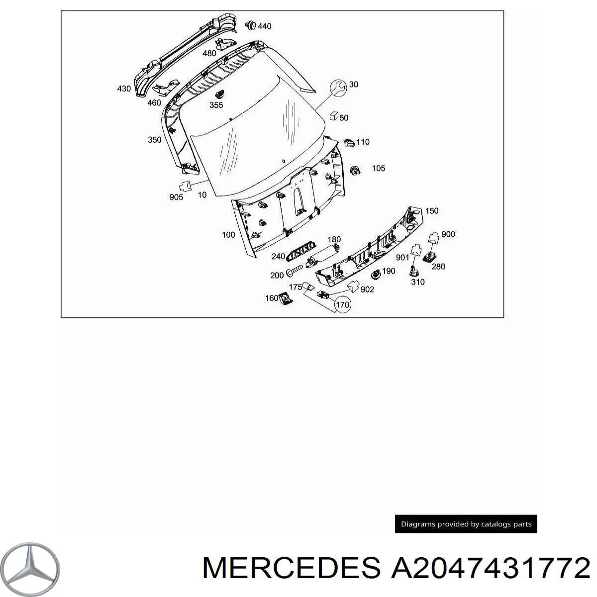 Купить A2047431772 Mercedes 