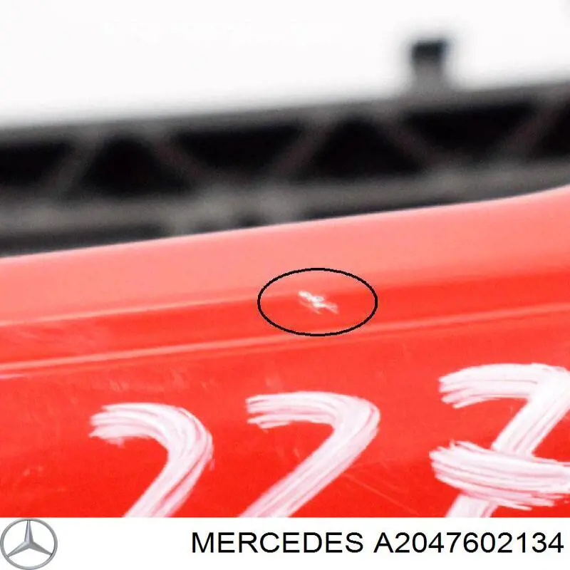 A2047602134 Mercedes suporte de maçaneta externa da porta traseira esquerda