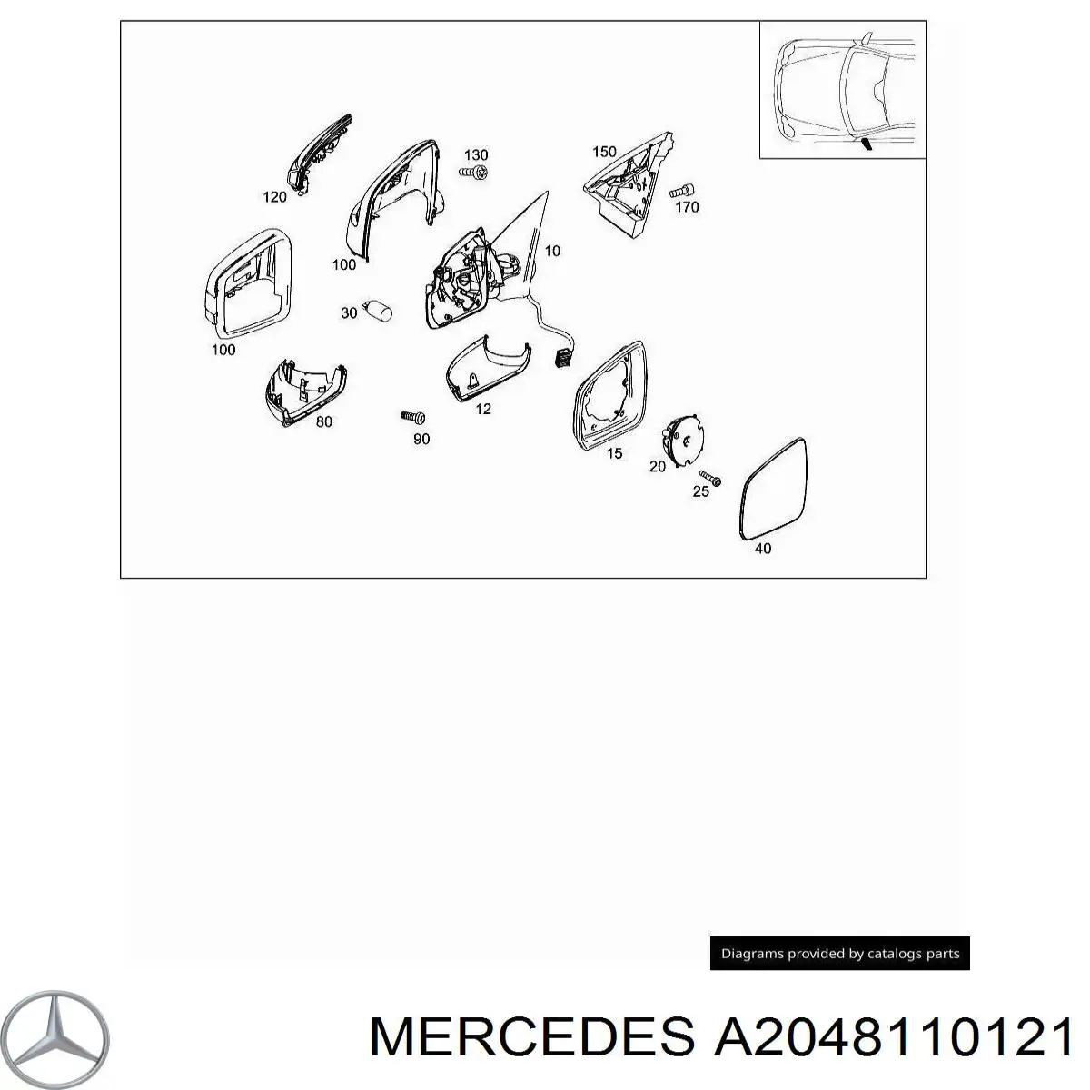  Mercedes A2048110121 цена, от 177.38 USD