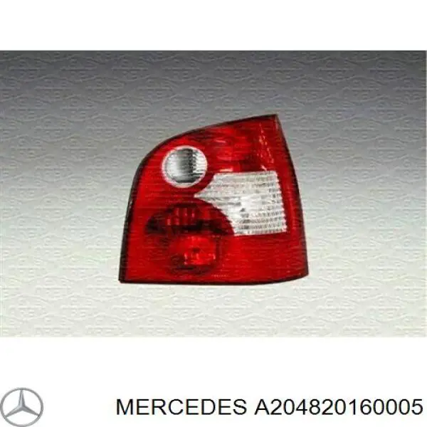 Плата заднего фонаря, контактная Mercedes 2048200277