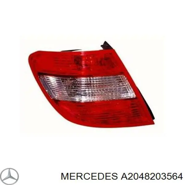 A2048203564 Mercedes lanterna traseira esquerda