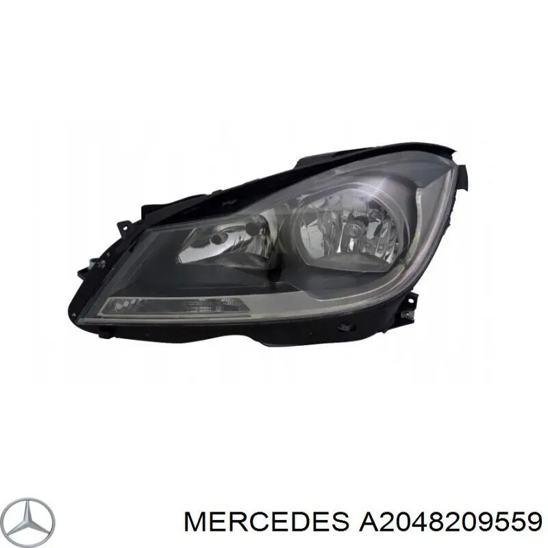 Фара левая Mercedes A2048209559 цена, от 184.39 USD